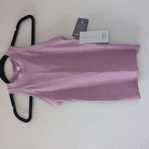 Athleta Renew Racerback Tank Space Dye Heather